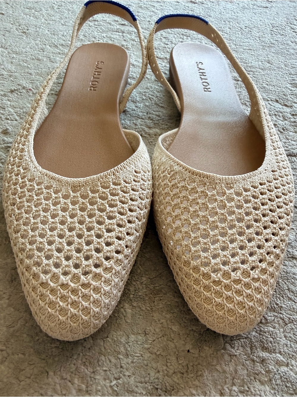 Rothy's Woven Pointed Toe Almond Slingback Flats Size 10 NWOB) - Picture 9 of 9